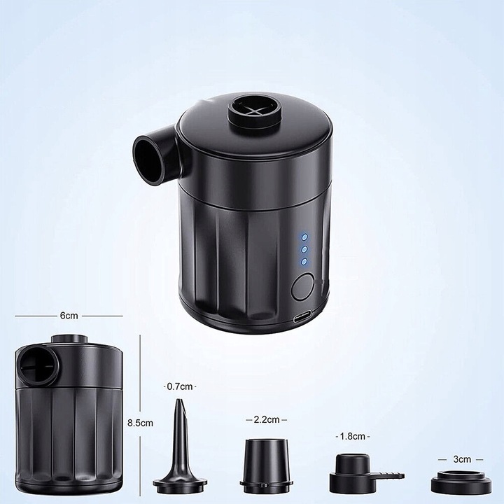 POMPKA AKUMULATOROWA Bezprzewodowa ELEKTRYCZNA do BASENU MATERACA KOMPRESOR