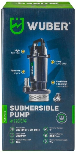 POMPA DO WODY BRUDNEJ CZYSTEJ SZAMBA ŚCIEKÓW Z SITKIEM ZANURZENIOWA 1"