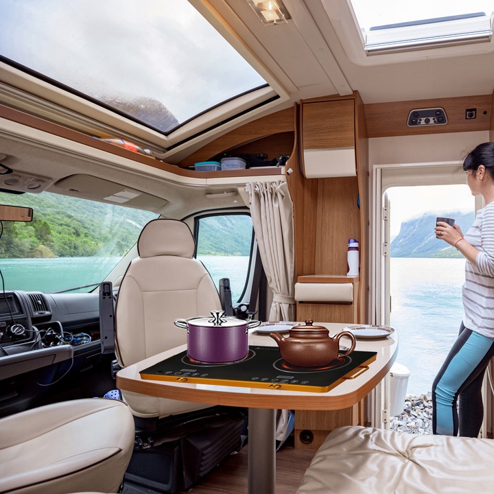 KUCHENKA PŁYTA GRZEWCZA PODWÓJNA DWUPALNIKOWA PRZENOŚNA 4000W ELEKTRYCZNA