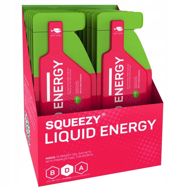 SQUEEZY Żel Energetyczny banan 11+1 gratis