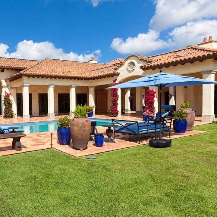 Podstawa Obciążnik Parasola Ogrodowego Okrągła Wypełnienie Piaskiem Wodą