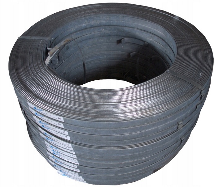 BEDNARKA OCYNKOWANA 30x4 TAŚMA STALOWA KRĄŻEK 10M