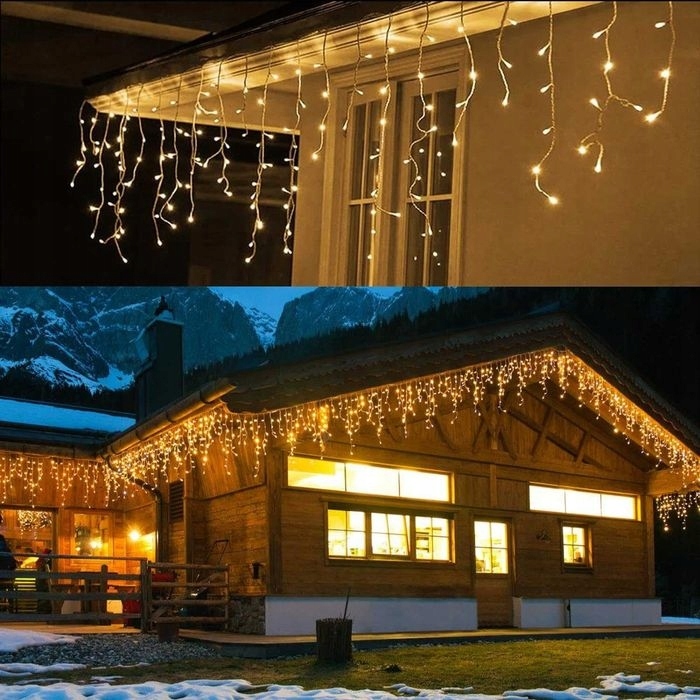 SOPLE FLASH 500 LED ZEWNĘTRZNE BIAŁE CIEPŁE lampki z Flashem Zimnym