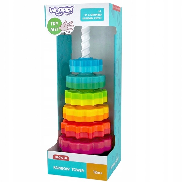 Edukacyjna Piramidka Zakręcona Wieża WOOPIE BABY
