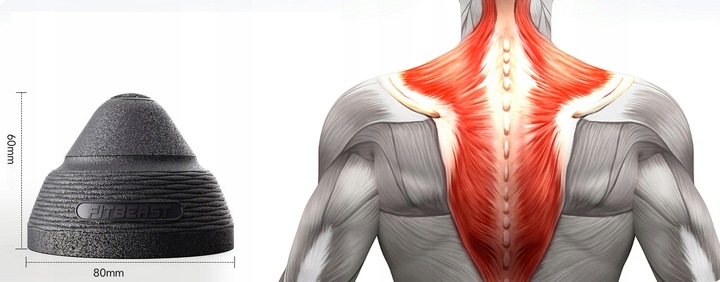 ROLLER PIŁKA DO MASAŻU CIAŁA STOŻEK Do Punktów Spustowych MASAŻER PUNKTOWY