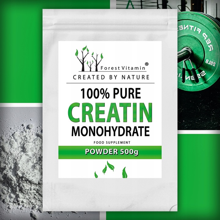 PURE CREATINE 500g KREATYNA MONOHYDRAT SIŁA MASA