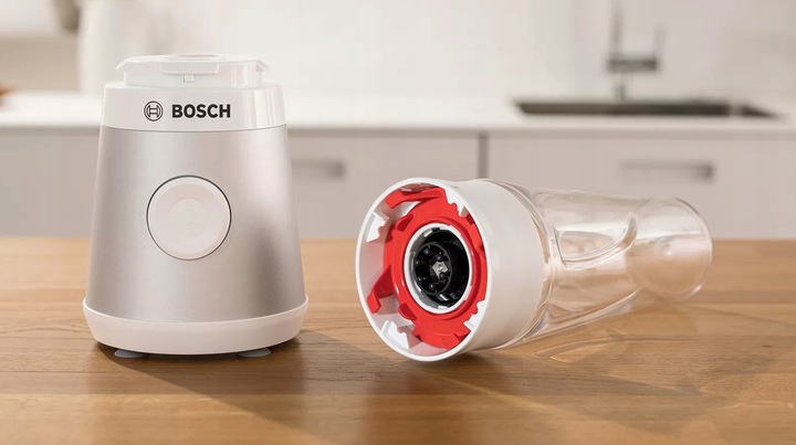 Blender kielichowy Bosch MMB2111T 450W Stalowe ostrze Butelka ToGo Sportowy