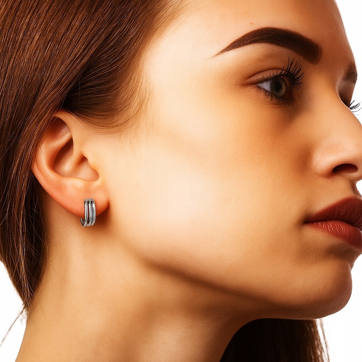 KOLCZYKI SREBRNE 925 DAMSKIE NA SZTYFCIE PONADCZASOWE NA PREZENT + GRATIS