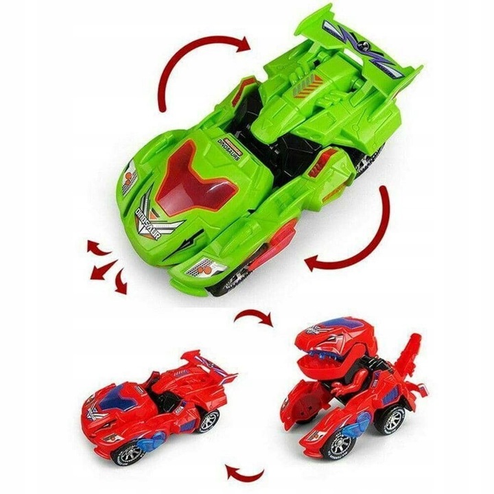AUTO ROBOT DINOZAUR TRANSFORMUJĄCE AUTKO BOT 2w1