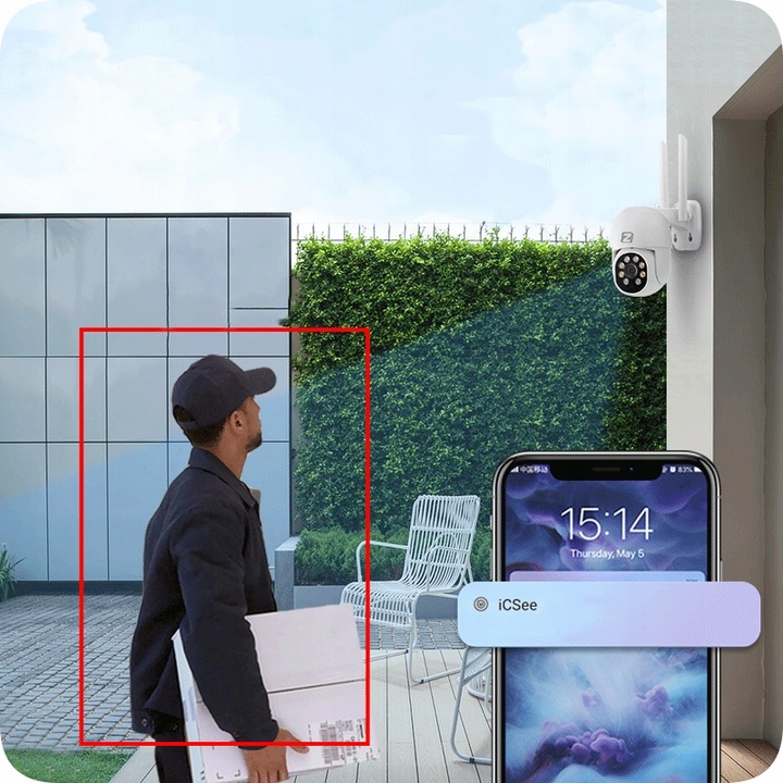 Kamera Zewnętrzna Obrotowa IP WiFi 8MPx 8MP 4K ULTRA HD 4x ZOOM