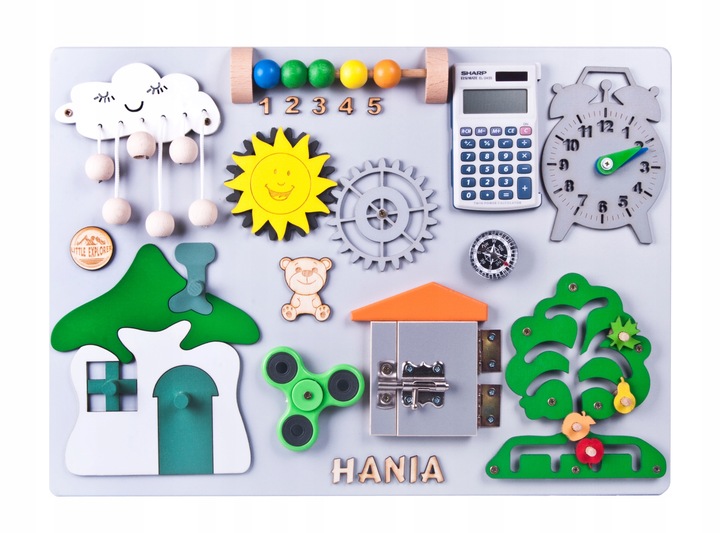 Tablica manipulacyjna sensoryczna Montessori