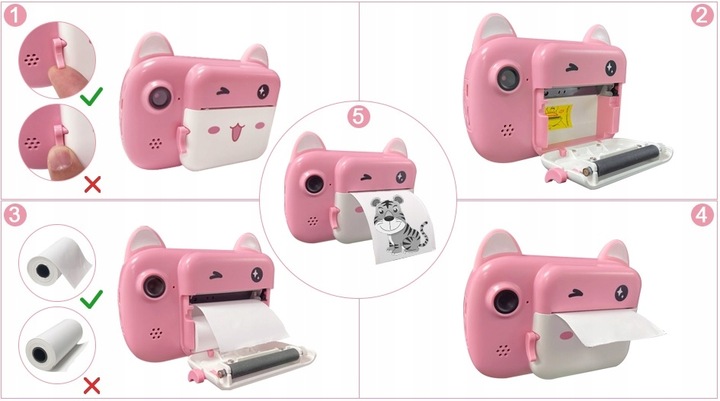 Aparat cyfrowy natychmiastowy HD z drukarką POLARX