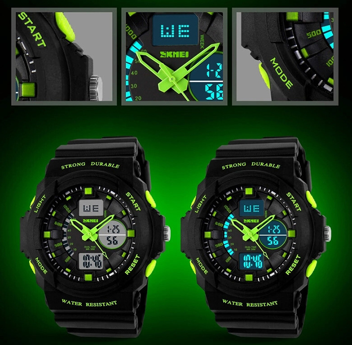 Zegarek dziecięcy SKMEI elektroniczny stoper data data LED