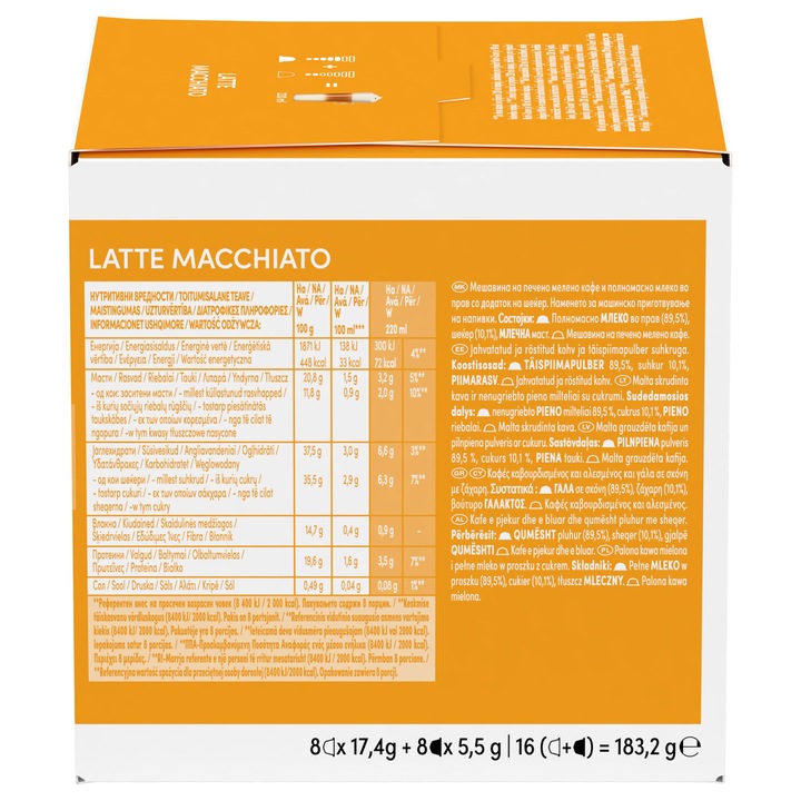 Zestaw Kaw w kapsułkach Nescafe Dolce Gusto16 kapsułek x4