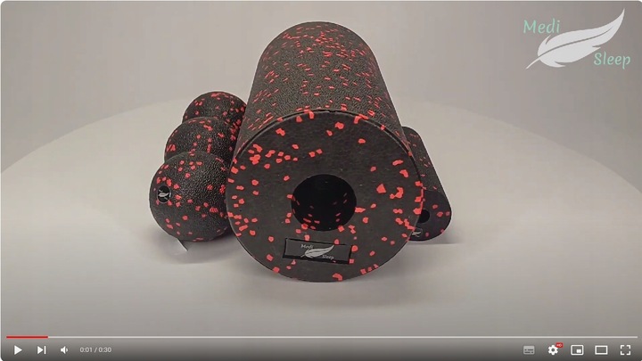 ROLLER ZESTAW EPP PIANKOWY WAŁEK + PIŁKA + DUOBALL DO MASAŻU 4szt