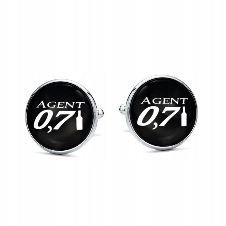 Spinki do mankietów Agent 0,7L Zabawny Prezent