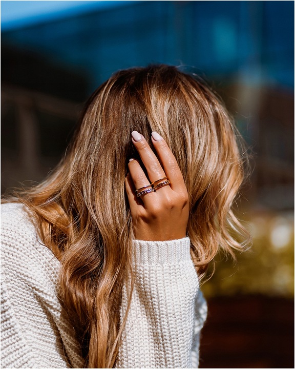 Pierścionek damski REGULOWANY PANCERKA szeroki