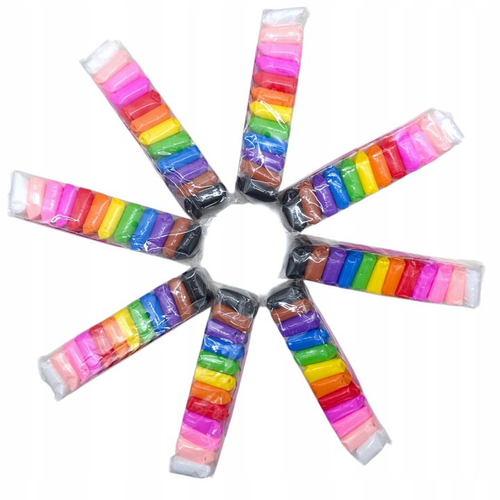 96 szt PLASTELINA MAGICZNA SENSO GLINA POLIMEROWA PIANKOWA MASA DLA DZIECI