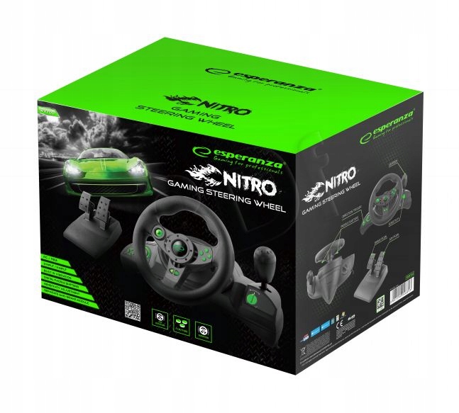 KIEROWNICA Z WIBRACJAMI PC PS3 BIEGI + PEDAŁY