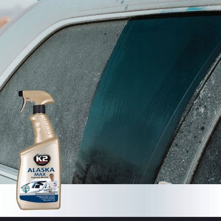 4x Odmrażacz Do Szyb Samochodowych Zestaw K2 Alaska Max 700 ml Zimowy Płyn