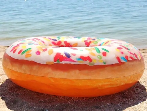 Koło do Pływania na Plażę Dmuchane Kółko do Pływania nad Wodę 99cm INTEX