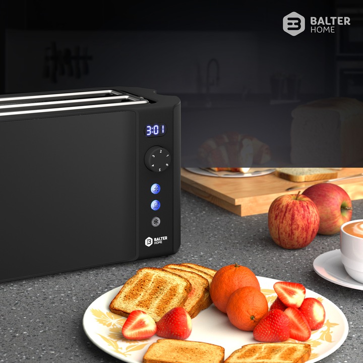Toster Balter TS-04-LCD-BL 1500 W czarny