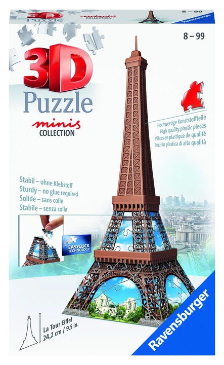 Puzzle 3D RAVENSBURGER Mini budowle Wieża Eiffla