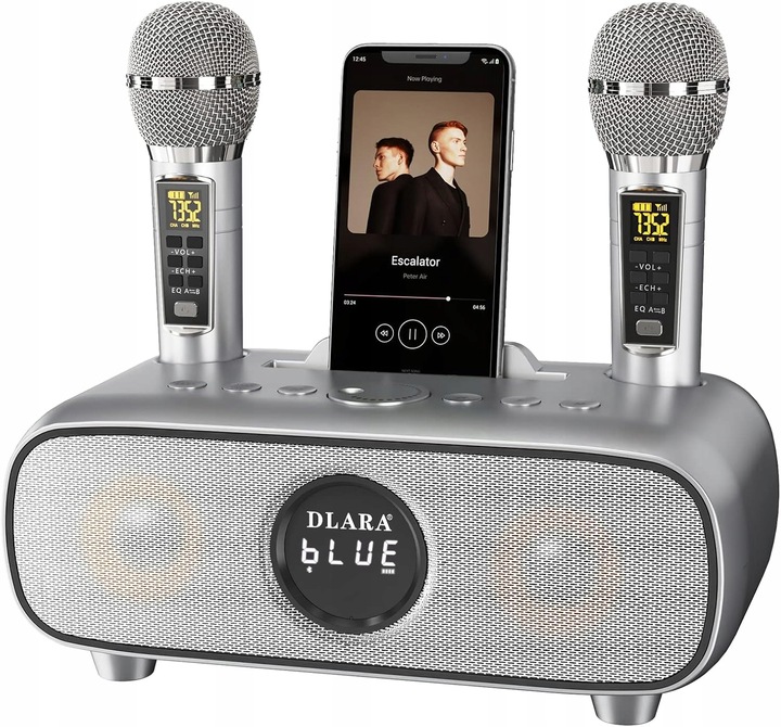 GŁOŚNIK ZESTAW KARAOKE DLARA SD-316 PRO 220W BT 2 BEZPRZEWODOWE MIKROFONY