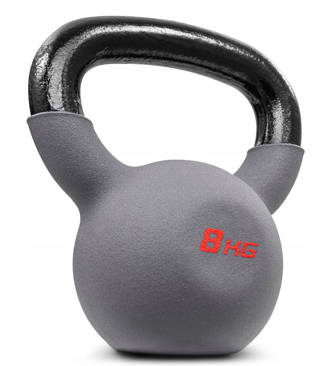Kettlebell 8kg kettle odważnik żeliwny ciężarek do ćwiczeń crossfit mocne