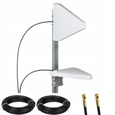 Antena LTE 4G 5G ATK-LOG ALP MIMO 2 x 10m wtyk SMA 698-3800 MHz 9dBi Dipol