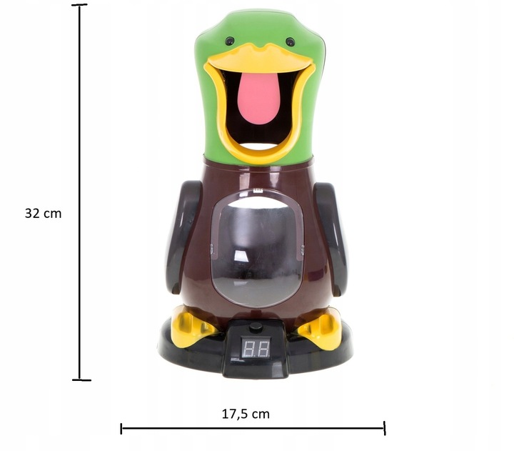 Głodna Kaczka Frania ORGINALNA XL Zabawa w Strzelanie GRA Edukacyjna GRATIS