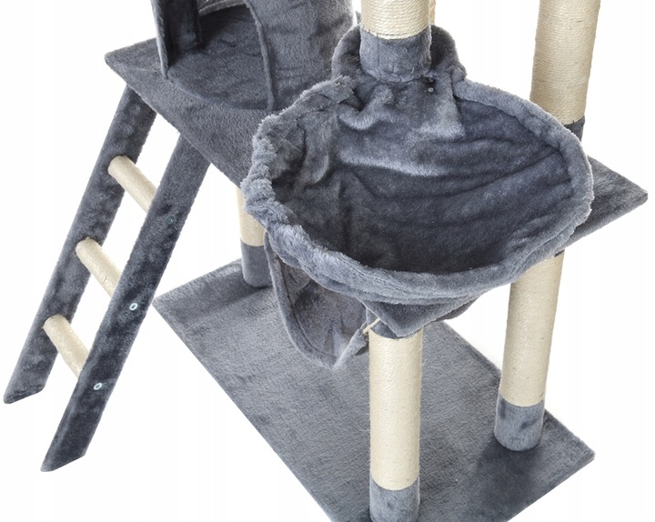 DRAPAK DLA KOTA WIEŻA LEGOWISKO DOMEK Z HAMAKIEM