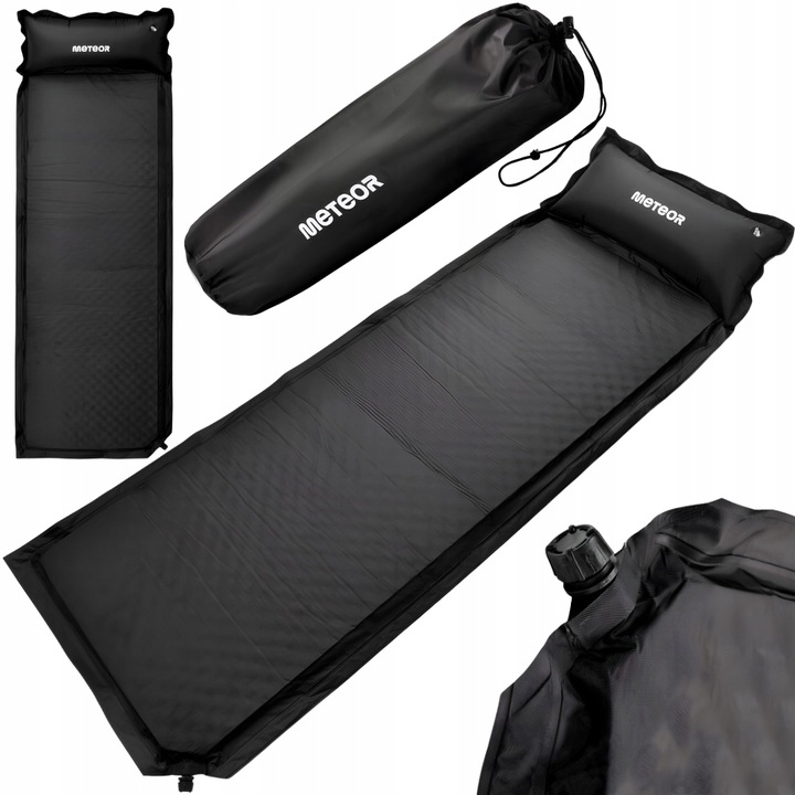 Mata Samopompująca Materac Karimata Z Poduszką Na Kemping Pod Namiot 200x66