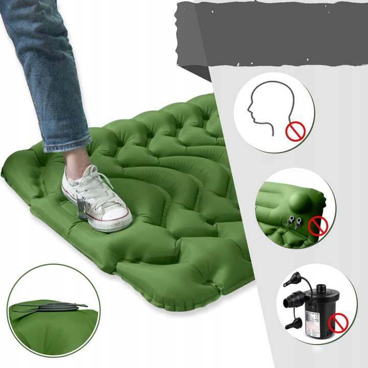 MATA SAMOPOMPUJĄCA KARIMATA 200x70x8CM Z PODUSZKĄ