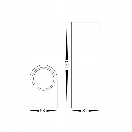 Kinkiet ogrodowy ogród OVALIS EKO8302 Eko-Light