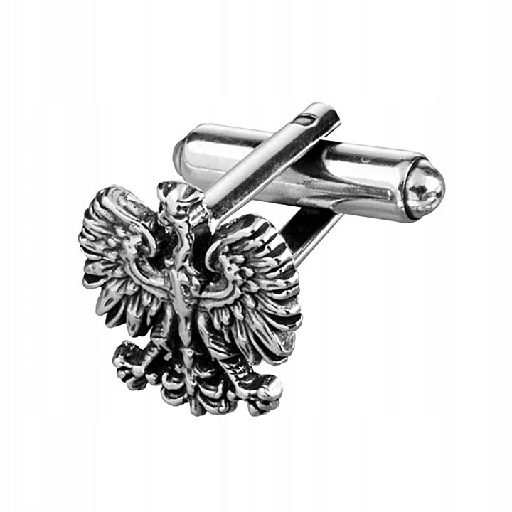 Srebrne spinki do mankietów Orzeł Polski SMI-001