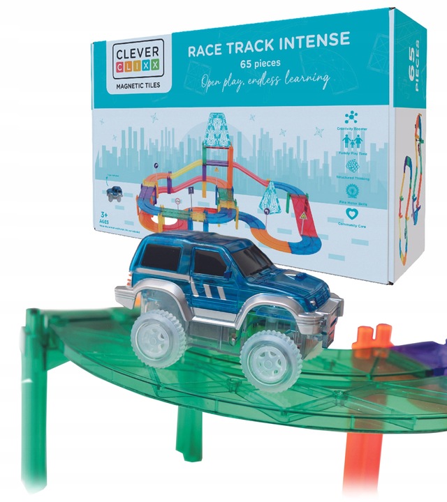 Magnetyczny tor wyścigowy Race Truck Intense 65 el. Cleverclixx
