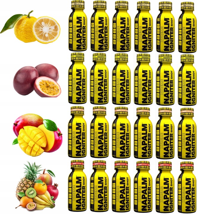 FA Napalm Igniter Juice Shot 12 x 120 ml smak egzotyczny Przedtreningówka