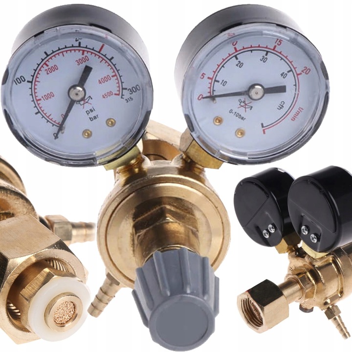 REDUKTOR CIŚNIENIOWY Z CO2 ARGON DO BUTLI BUTLA