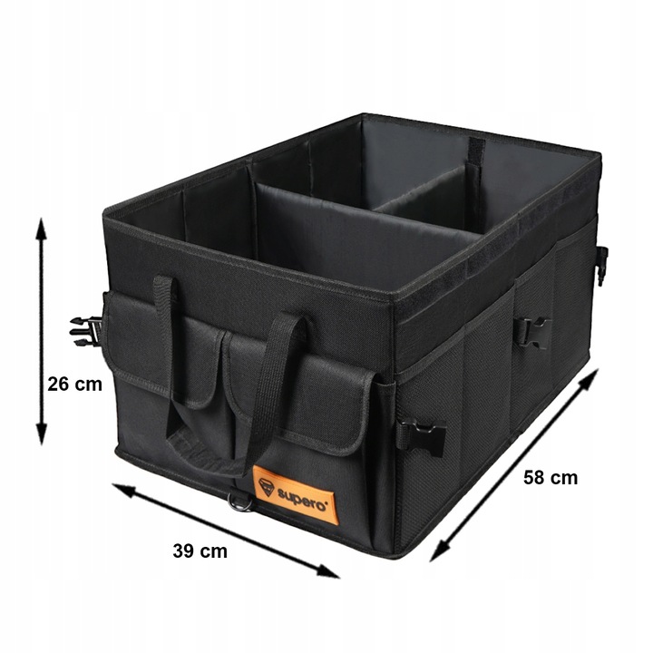 Organizer torba do bagażnika samochodu auta kufer, duży, samochodowy, mocny