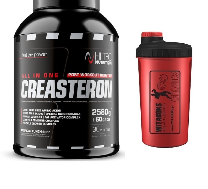 HI TEC CREASTERON 2580g+ 60k BCAA BIAŁKO WITAMINY