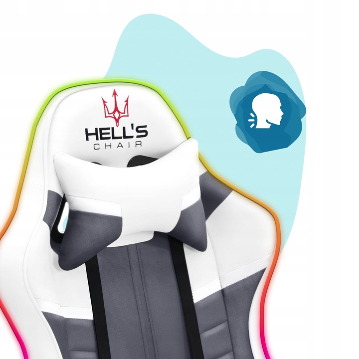 FOTEL GAMINGOWY DLA GRACZA BIUROWY HELL'S
