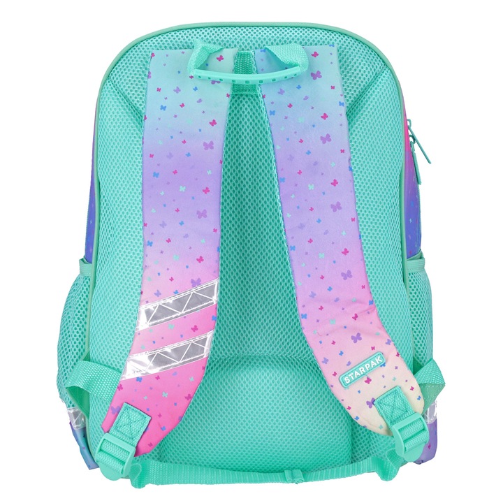 PLECAK SZKOLNY TORNISTER KLASA 1-3 Z KOTKIEM HOLO OMBRE KOT KOTEK KITTY