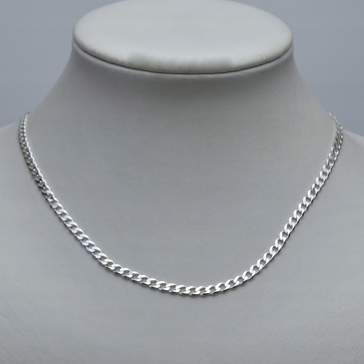 Łańcuszek SREBRNY męski pancerka 50cm 4mm SREBRO