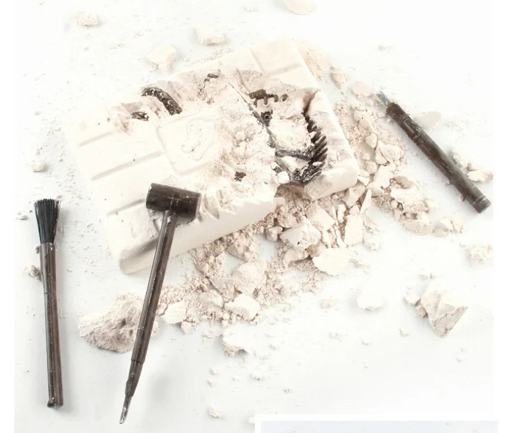 ZESTAW ARCHEOLOG WYKOPALISKA SKAMIELINY DINOZAUR SZKIELET T-REX + GRATIS