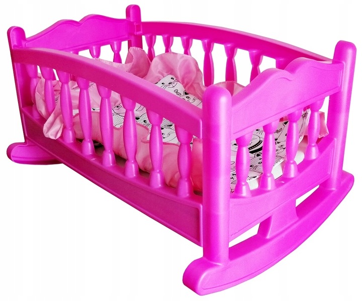 DUŻA KOŁYSKA DLA LALKI LALEK ŁÓŻECZKO + POŚCIEL PL