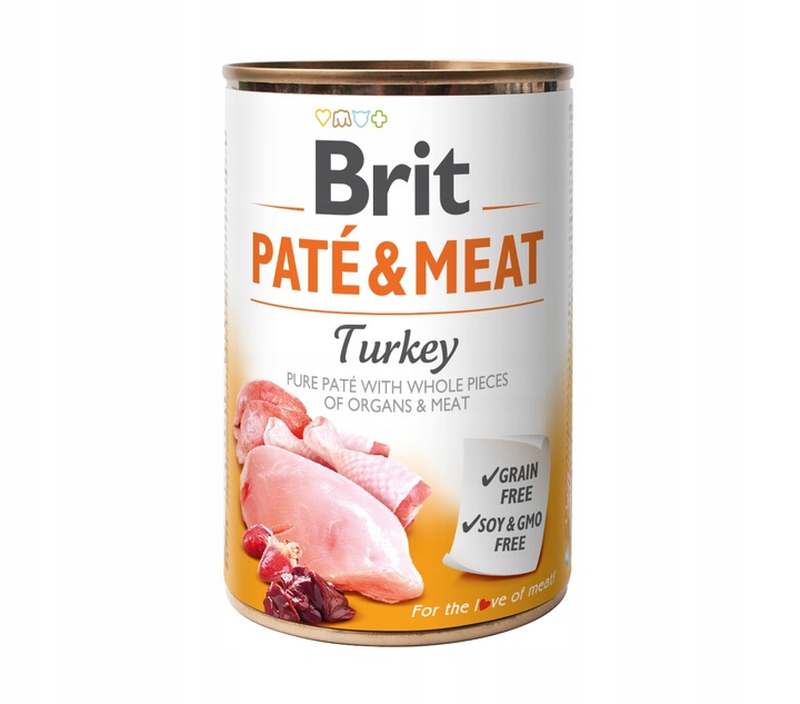 Brit Pate Meat MIX Smaków Mokra Karma dla Psa 12x400g