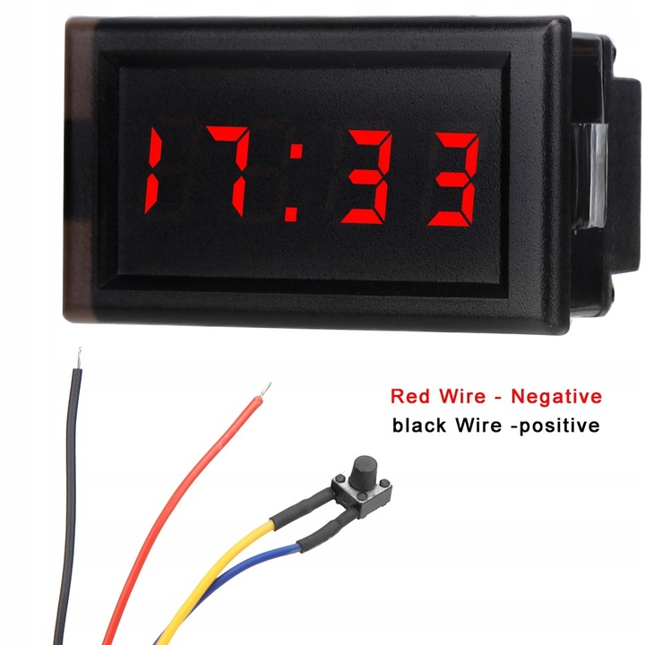 LUMINOUS CYFROWY ZEGAR SAMOCHODOWY LED