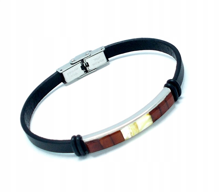 BRANSOLETKA Z BURSZTYNEM