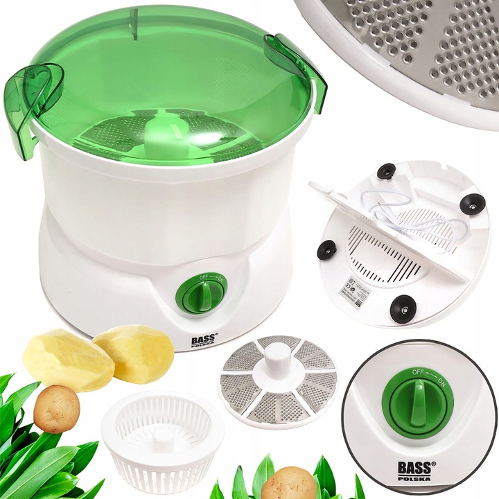 MASZYNKA DO OBIERANIA ZIEMNIAKÓW OBIERACZKA WIRÓWKA ELEKTRYCZNA SKROBACZKA